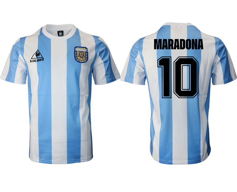 Men 2020-2021 Season National team Argentina home aaa version white #10 Soccer Jersey->argentina jersey->Soccer Country Jersey